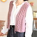 Cozy Bubble Cable Vest pattern 