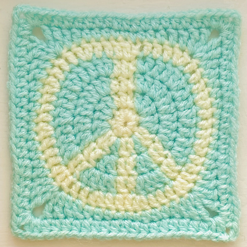 Ravelry: Peace Sign Granny Square pattern by Forest Threads