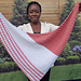Blush Horizon Shawl pattern 