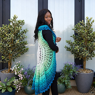 Ravelry: Azure Mandala Vest pattern by Susanna Biaye