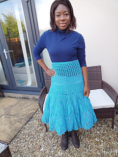 Maxi crochet lace skirt: Free Pattern - Fosbas Designs