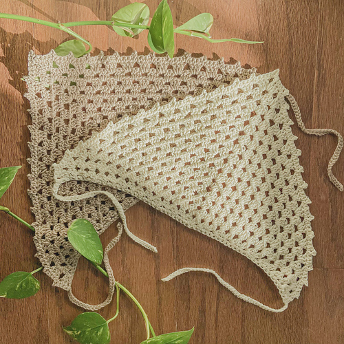 Beginner Crochet Granny Triangle Bandana photo 4