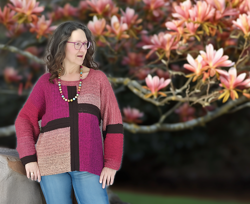 Häkelpullover "GlitzerKante"