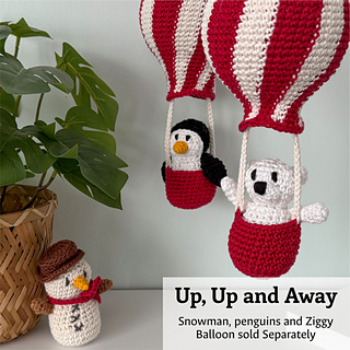 Add balloons and other Christmas characters from the Up, Up and Away collection to create a festive scene. 
