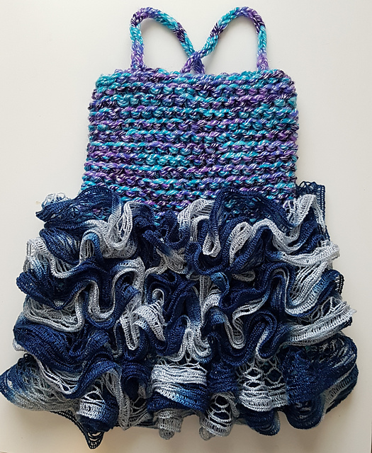 Ravelry Loom Knit Baby Sundress pattern by Nancy Allen