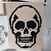 Gohtic Skull Crochet Tapastry pattern 