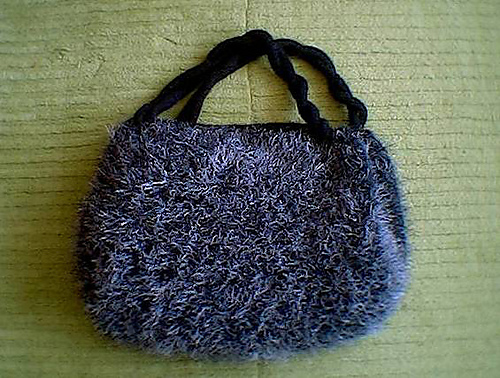 Knitted Fuzzy Bag photo 1
