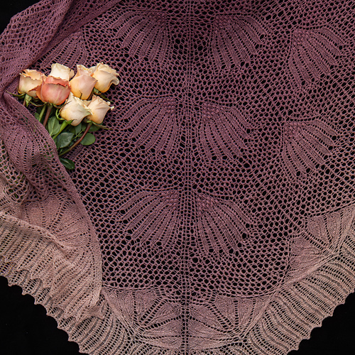 Purple Coneflower Shawl