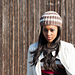 Simple striped knitted hat pattern 