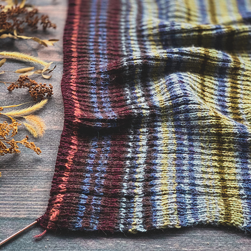 Ribbed temperature blanket or scarf photo 7
