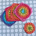 Rainbow granny square photo 3