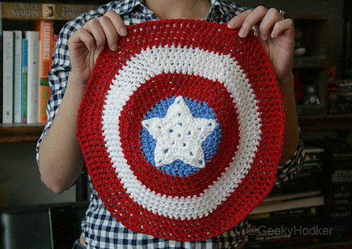 Captain America baby beanie & shield blanket photo 2