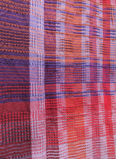 front/back on the purple stripe towel