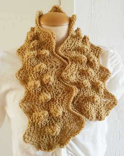 Ravelry: Neckwear scarf spike curve pattern by Jen Giezen