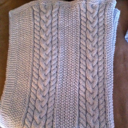 Ravelry Little Boy Blue Baby Blanket pattern by Marlaine DesChamps