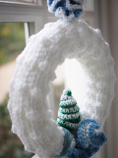 Winter wreath - detail close up