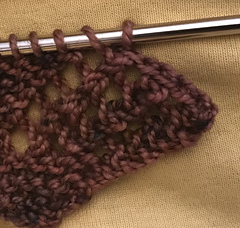 Standard BO gives a chain/stockinette edge. 
 I chose not to use this.