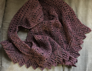 Indoor under diffused daylight. BEFORE washing and blocking.