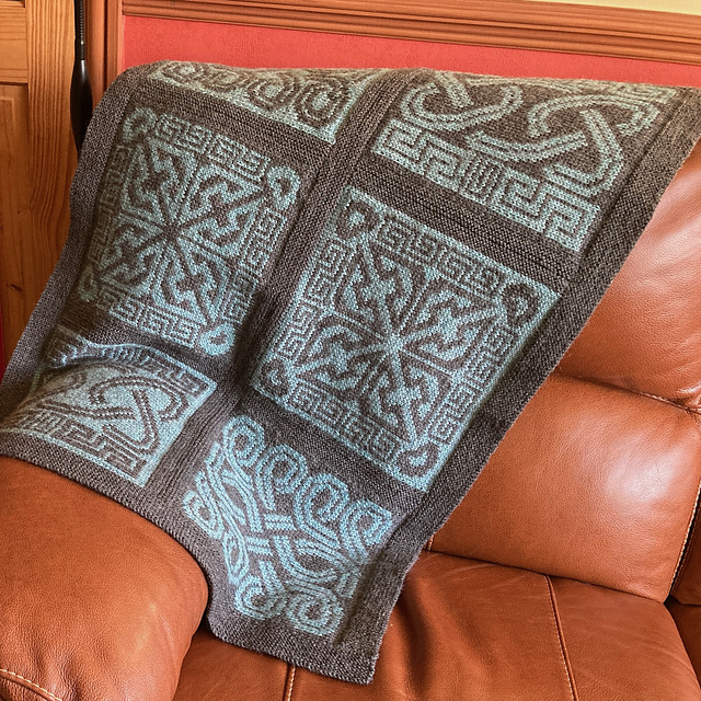 Ravelry Nevern Lap Blanket pattern by Kath Andrews