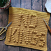 No Kings Dishcloth pattern 
