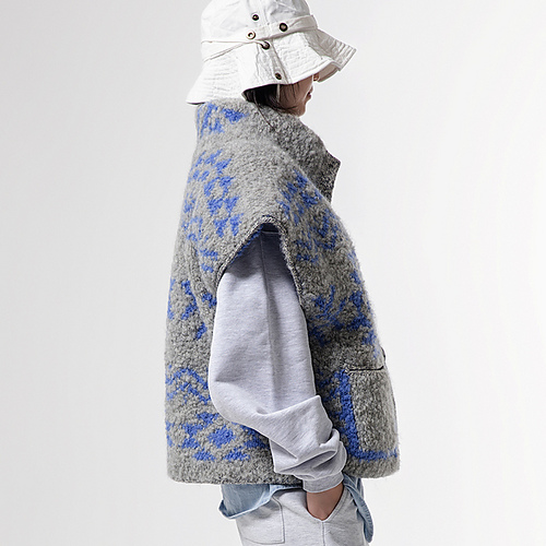 Vinter Chunky Jakke - grey level knitter