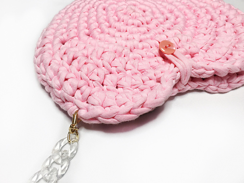 Sweet Heart T-shirt Yarn Purse photo 5
