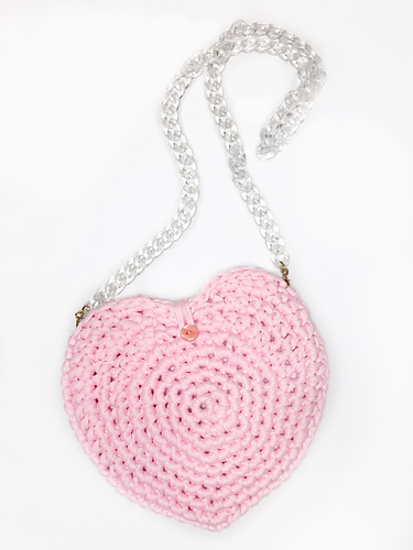 Sweet Heart T-shirt Yarn Purse photo 4