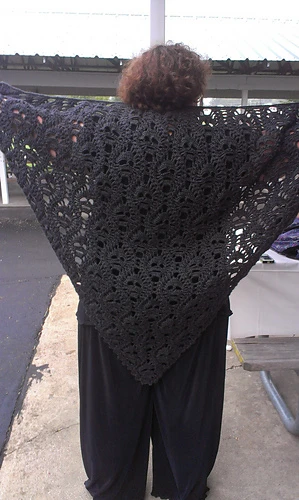 Lost Souls Skull Shawl crochet pattern by Lost Souls Designs