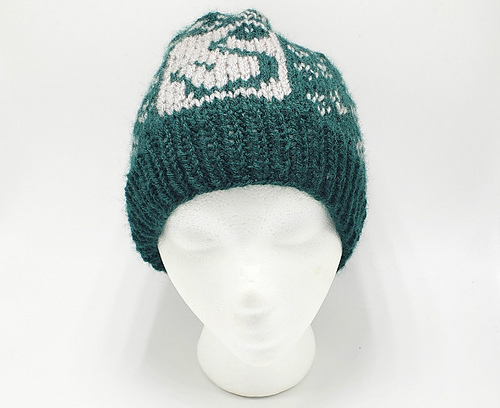 Slytherin Strikket Lue (Harry Potter) - Holly G Hats