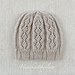 Taupe Hat with Lace pattern