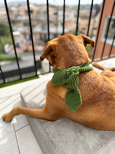 Lykkelig Valp Skjerf til Hund - Louise Bollanos