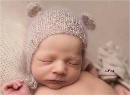 Teddy Bear Baby Bonnet photo 4