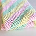 Pastel Stripes Baby Blanket pattern 