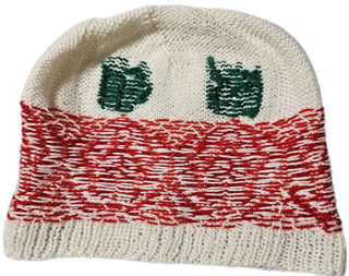 Showing Swiss darning (Illusion stitch) for the "KG 40"