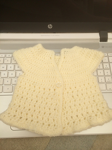 Just Peachy - Crochet Baby Jacket photo 5