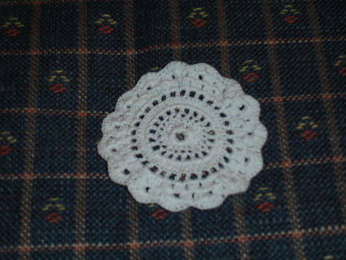 Rosy Coaster or Doily photo 2