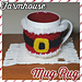 Farmhouse Mug Rug pattern 