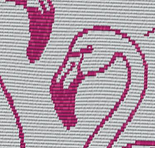 Close-up of a flamingo's head