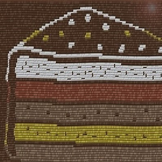 Close up of the cake slice