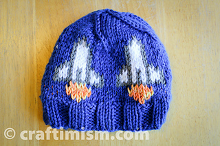 Knitted Astronaut Baby Hat Knitted Baby Cap Baby Beanie Knitted Space Ship  Hat Knitted Rocket Ship Hat Baby Clothing BLAST OFF 