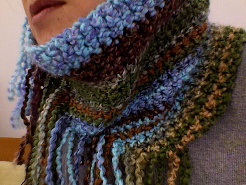 Diagonal Fringed Neckwarmer photo 2
