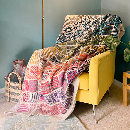 Ravelry Peace by Piece Blanket pattern by Annah Homebird