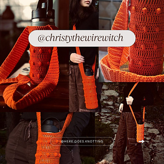 Pattern tester's photos of their Bubble Bottle Holder