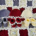 Rag Quilt Baby Hat and Booties photo 3