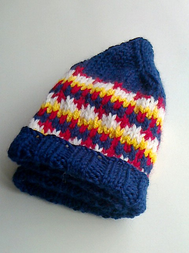 Four-colored horizontal stripe hat　4色ボーダーの帽子 다른 모습 1