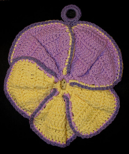 Pansy Potholder photo 1