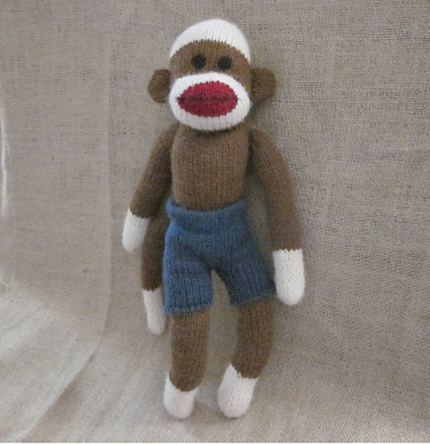 Ravelry: Machine Knit Sock Monkey Clothes- Shorts pattern by Suzanne Hogan