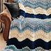 Coastal Vibes Afghan pattern 