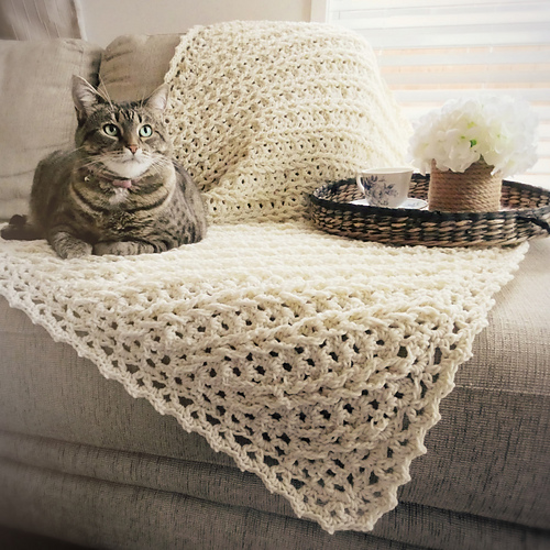 Ravelry C2C Jacob's Ladder Afghan pattern by Lisa van Klaveren