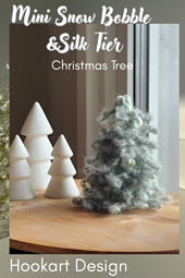 Mini Snow Bobble &Silk Tier Christmas Tree